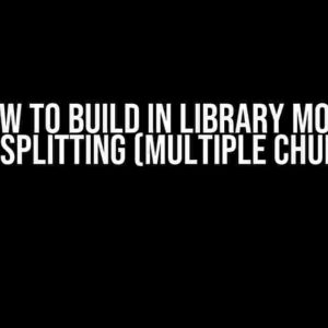 Vite: How to build in library mode with code splitting (multiple chunks)?